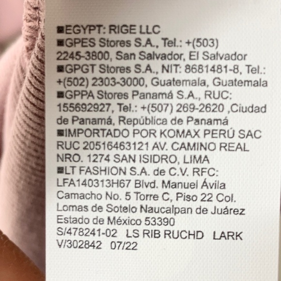 Old Navy Women XL Shirt Mauve Pink Long Sleeve Rouched Mock Neck Go Dry Ribbed - Picture 8 of 8